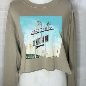 Cut off cropped sweatshirt